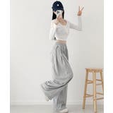 サイドウエストタック ワイド スウェットパンツ | VIVID LADY | 詳細画像6 