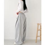 サイドウエストタック ワイド スウェットパンツ | VIVID LADY | 詳細画像8 