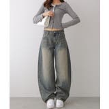 カーブワイドデニムパンツ | VIVID LADY | 詳細画像3