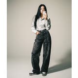 ヒョウ柄 ワイドカーブデニムパンツ | VIVID LADY | 詳細画像7 