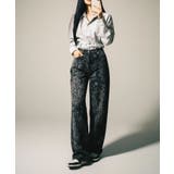 ヒョウ柄 ワイドカーブデニムパンツ | VIVID LADY | 詳細画像9 