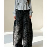 ヒョウ柄 ワイドカーブデニムパンツ | VIVID LADY | 詳細画像16 