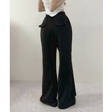 ブラック | 美脚フレア スエットパンツ | VIVID LADY