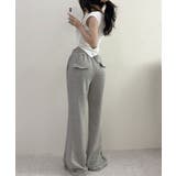グレー | 美脚フレア スエットパンツ | VIVID LADY