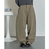 ベージュ | フラップポケット付 ボリュームカーブパンツ | VIVID LADY