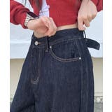 ウエスト調整可能 カーブワイドデニムパンツ | VIVID LADY | 詳細画像16 