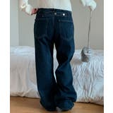 後ろポイントワイドデニムパンツ レディース ジーンズ | VIVID LADY | 詳細画像7