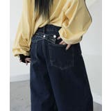 後ろポイントワイドデニムパンツ レディース ジーンズ | VIVID LADY | 詳細画像12