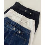 後ろポイントワイドデニムパンツ レディース ジーンズ | VIVID LADY | 詳細画像5