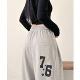 ナンバープリントワイドスウェットパンツ | VIVID LADY | 詳細画像6 