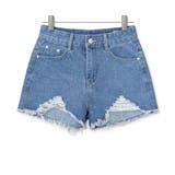 ヴィンテージライク ダメージフリンジデニムショートパンツ | VIVID LADY | 詳細画像12 