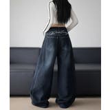 カーブライン ヒップ刺繍 デニムパンツ | VIVID LADY | 詳細画像4 