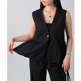 ペプラムベスト&ワイドパンツ セットアップ | VIVID LADY | 詳細画像4 