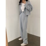 春先行 クロップドジャケット+パンツセット レディース | VIVID LADY | 詳細画像9