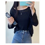リネン風ルーズフィットTシャツセット レディース オフショルダー長袖 | VIVID LADY | 詳細画像19 