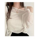 リネン風ルーズフィットTシャツセット レディース オフショルダー長袖 | VIVID LADY | 詳細画像20 