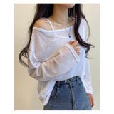 リネン風ルーズフィットTシャツセット レディース オフショルダー長袖 | VIVID LADY | 詳細画像9 