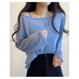リネン風ルーズフィットTシャツセット レディース オフショルダー長袖 | VIVID LADY | 詳細画像11 