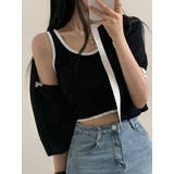 カーディガンタンクトップニットアンサンブル ニットカーデ タンクトップ | VIVID LADY | 詳細画像21