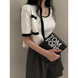 カーディガンタンクトップニットアンサンブル ニットカーデ タンクトップ | VIVID LADY | 詳細画像12