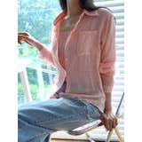 シアーオーバーサイズシャツ+シャーリングキャミソール セットアイテム 全5色 | VIVID LADY | 詳細画像35