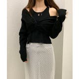 ブラック | セットアップ レディース リブニット | VIVID LADY