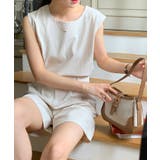 2点セット ノースリブトップス+ショートパンツ セットアップ | VIVID LADY | 詳細画像2