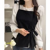 ブラック | ブラウス＆ ノースリーブトップス ２点セット | VIVID LADY