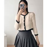 バイカラーニットカーディガンアンサンブル | VIVID LADY | 詳細画像12