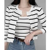 ボーダー柄リブニットアンサンブル | VIVID LADY | 詳細画像2 