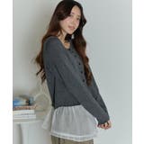 【2点セット】ニットカーディガンxチューブトップ アンサンブル | VIVID LADY | 詳細画像21 