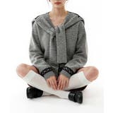 リボン柄ショール付きアンサンブルニット | VIVID LADY | 詳細画像12 