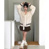 リボン柄ショール付きアンサンブルニット | VIVID LADY | 詳細画像3 