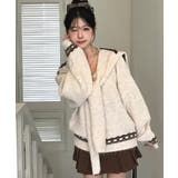 リボン柄ショール付きアンサンブルニット | VIVID LADY | 詳細画像4 