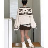 リボン柄ショール付きアンサンブルニット | VIVID LADY | 詳細画像6 