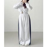 ダブルジップパーカー×キャミ×ワイドパンツ スウェット3点セット | VIVID LADY | 詳細画像5 