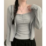 ヘンリーレースキャミ×ショートカーデ アンサンブル | VIVID LADY | 詳細画像13 