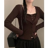 ヘンリーレースキャミ×ショートカーデ アンサンブル | VIVID LADY | 詳細画像19 