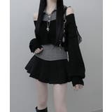 レイヤードニットアンサンブル ショートトップス＋カラーニット | VIVID LADY | 詳細画像1 