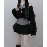 レイヤードニットアンサンブル ショートトップス＋カラーニット | VIVID LADY | 詳細画像2 