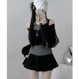 レイヤードニットアンサンブル ショートトップス＋カラーニット | VIVID LADY | 詳細画像3 