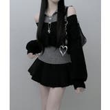 レイヤードニットアンサンブル ショートトップス＋カラーニット | VIVID LADY | 詳細画像4 