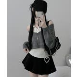 レイヤードニットアンサンブル ショートトップス＋カラーニット | VIVID LADY | 詳細画像9 