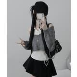 レイヤードニットアンサンブル ショートトップス＋カラーニット | VIVID LADY | 詳細画像10 