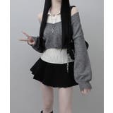 レイヤードニットアンサンブル ショートトップス＋カラーニット | VIVID LADY | 詳細画像12 