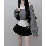 レイヤードニットアンサンブル ショートトップス＋カラーニット | VIVID LADY | 詳細画像13 