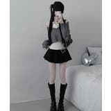 レイヤードニットアンサンブル ショートトップス＋カラーニット | VIVID LADY | 詳細画像14 