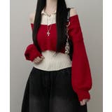 レイヤードニットアンサンブル ショートトップス＋カラーニット | VIVID LADY | 詳細画像17 