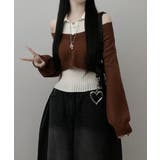 レイヤードニットアンサンブル ショートトップス＋カラーニット | VIVID LADY | 詳細画像24 