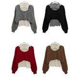 レイヤードニットアンサンブル ショートトップス＋カラーニット | VIVID LADY | 詳細画像27 